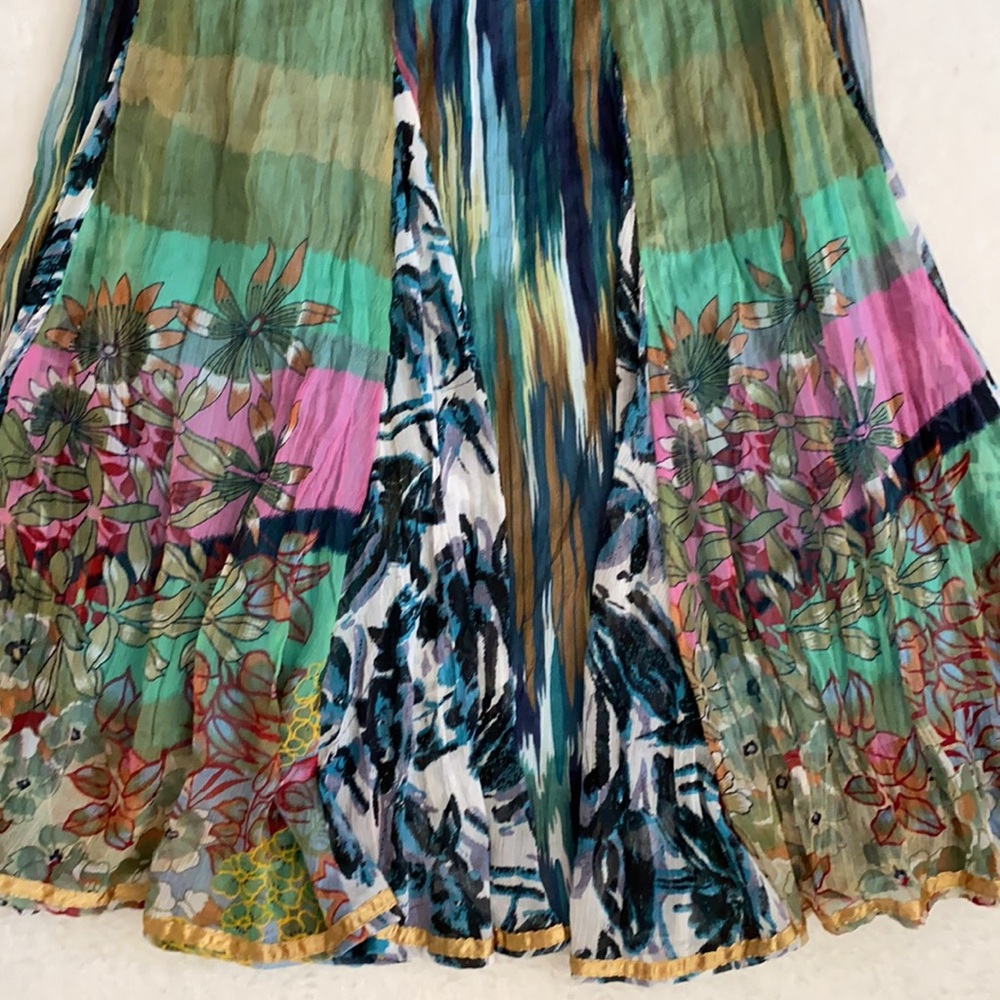 Soft Surroundings | Flowy Patchwork Boho Fairy Ga… - image 5